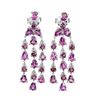 Image 1 : Natural Rhodolite Garnet Earrings