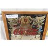 Image 2 : Modern Coca-Cola Mirror Clock 13.5" x 21" - Battery Operated
