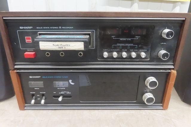 Sharp ST503C Solid State Tuner, Sharp 8 Track Player/ Recorder, 2 Sharp ...