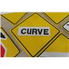 Image 2 : 10 Snowmobile Trail Marker Signs - Most arr ' Thin Ice' 12" X 12" 