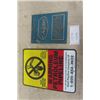 Image 1 : Petroleum Pipeline Sign 10"x 14", COADC Rig Safety Metal Plaque 1967 - 7.5" x 9" 
