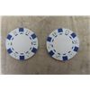 Image 2 : Large Wooden Case with Poker Chips - 5 Colors ; Total Chips 600 +1
