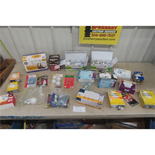 Assorted Light Bulbs - All Types + Wattages