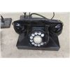 Image 2 : Bakelite Rotary Table Phone, Halina Camera, Bell + Howell Movie Camera, 2 Lights - Chain Art
