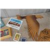 Image 2 : Goodie Basket ; Die Cast Cars, Inco Matches, Goldeyes Bobble Head, Playing Cards, Wooden Eagle, 