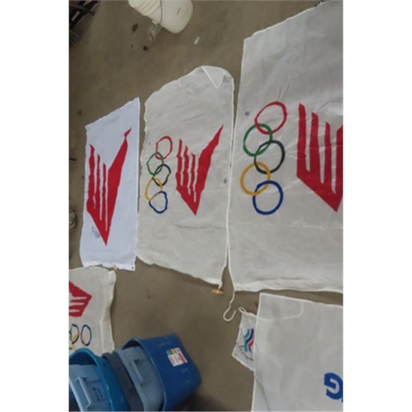 Canada Post Olympic Flags 3' x 5' , Winnipeg Blue Bomber Flag 