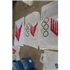 Image 1 : Canada Post Olympic Flags 3' x 5' , Winnipeg Blue Bomber Flag 