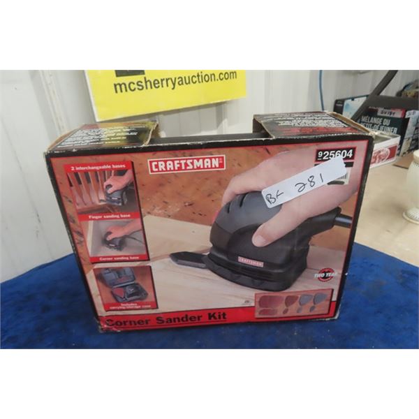 New Craftsman Corner Sander Kit 