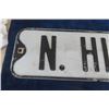 Image 2 : Street Sign Vintage Metal Embossed 6'' x 24'' 