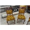 Image 2 : 5 Wood + Upholstered Dining Chairs