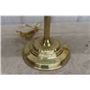 Image 2 : Nice Brass + Green Glass Desk Lamp 