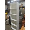 Image 2 : White 5 Tier Tall Bookshelf 12"×24"82"