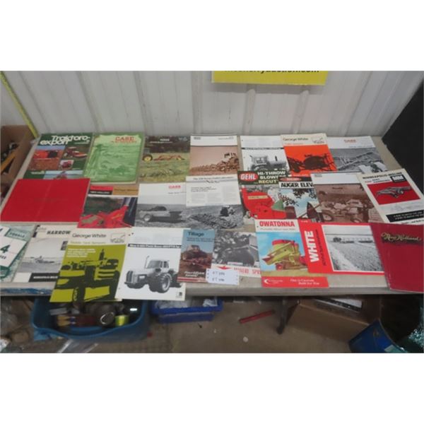39 Various Tractor + Equipment Brochures + Catalogs Case, Minneapolis