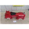 Image 2 : Schylling 30" Metal + Plastic Ride on Firetruck- NO Steering Wheel