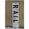 Image 2 : Aluminum Railway Crossing Sign - Each Piece 8"×68"