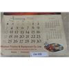 Image 2 : 1954 Allis Chalmers Calendar Large Size 17.5"×26" with Metal Strip on Top Edge, Western Tractor Regi