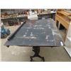 Image 8 : Mashek MFG Co. Drafting Table, Old School Cast with Wood Table Lined with Tin- Very Industrial Looki
