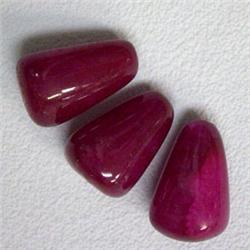 42.47 CTS LOT OF ENHANCED RUBY BRIOLETTE - DIFFERENT SIZES