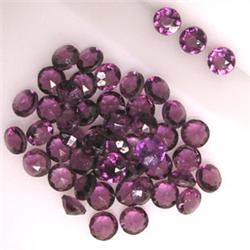 12 CTS LOT OF ROUND LAB CREATED AMETHYST 3 MM