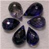 Image 1 : 10 CTS LOT OF IOLITE BRIOLETTE 8x6 MM