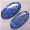 Image 1 : 45 CTS TWO LAPIS LAZULI BEADS 29x15 MM - FULL DRILLED