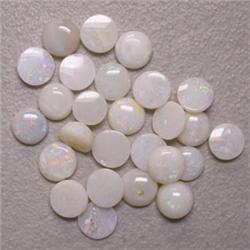 5 CTS LOT OF ROUND OPAL CABOCHON 4 MM