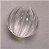 Image 1 : 20 MM CARVED ROCK CRYSTAL QUARTZ BEAD - FULL DRILLED