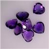 Image 1 : 4.20 CTS LOT OF HEART SHAPED AMETHYST 6 MM