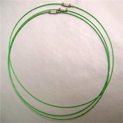 LOT OF 3 18  GREEN WIRES W/ TWIST CLASP