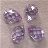 Image 1 : 24 CTS LOT OF LAVENDER COLOR C/Z BRIOLETTE 10x7 MM 