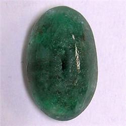 6.10 CTS OVAL EMERALD CABOCHON 16x10 MM