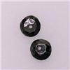 Image 1 : 0.20 CTS PAIR OF ROUND BLACK DIAMONDS 2 MM