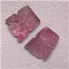 Image 1 : 7.98 CTS PAIR OF CARVED TOURMALINE 10x8 MM 