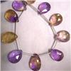 Image 1 : 107 CTS AMETRINE TEAR DROPS STRAND 16-14 MM