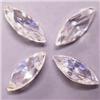 Image 1 : 7.00 CTS LOT OF FOUR CUBIC ZIRCONIA MARQUISE 10X5 MM