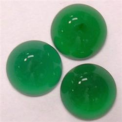 7.20 CTS LOT OF THREE CHALCEDONY CAB. 9MM 