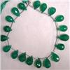 Image 1 : 81 CTS GREEN ONYX BRIOLETTE STRAND 13x7-9x6 MM