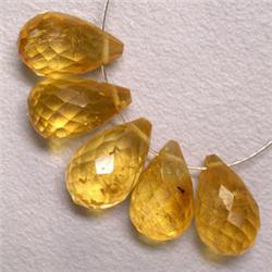 15+ CTS PARCEL OF CITRINE BRIOLETTE 11X6-10X5 MM