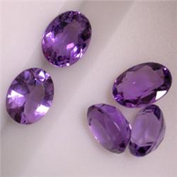 8 CTS LOT OF 4 OVAL AMETHYSTS 9X7 MM