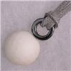 Image 1 : 20 MM S. SILVER CHINESE WHITE ONYX UNISEX PENDANT