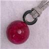 Image 1 : 14K CHERRY QUARTZ UNISEX PENDANT