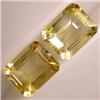 Image 1 : 7.80 CTS 2 EMERALD CUT CITRINES 11X9 MM