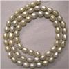 Image 1 : 7x6 MM FRESH WATER PEARL STRAND - 16 INCHES