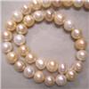 Image 1 : 12-10 MM FRESH WATER PEARL STRAND - 16 INCHES