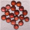 Image 1 : 7 CTS LOT OF 18 ROUND GARNET CABOCHONS 4-3.5 MM