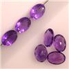 Image 1 : 4.40 CTS  LOT OF 7  OVAL AMETHYST CABOCHONS 7X5 MM