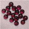 Image 1 : 7.80 CTS LOT OF 16 ROUND GARNET CABOCHONS 4 MM