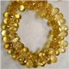 Image 1 : 185 CTS GOLDEN CITRINE BRIOLETTE STRAND 10x6 MM