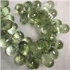 Image 1 : 575 CTS GREEN AMETHYST BRIOLETTE STRAND 18x11 MM APPROX