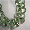 Image 1 : 408 CTS GREEN AMETHYST TEAR DROP STRAND 13x12 MM APPROX